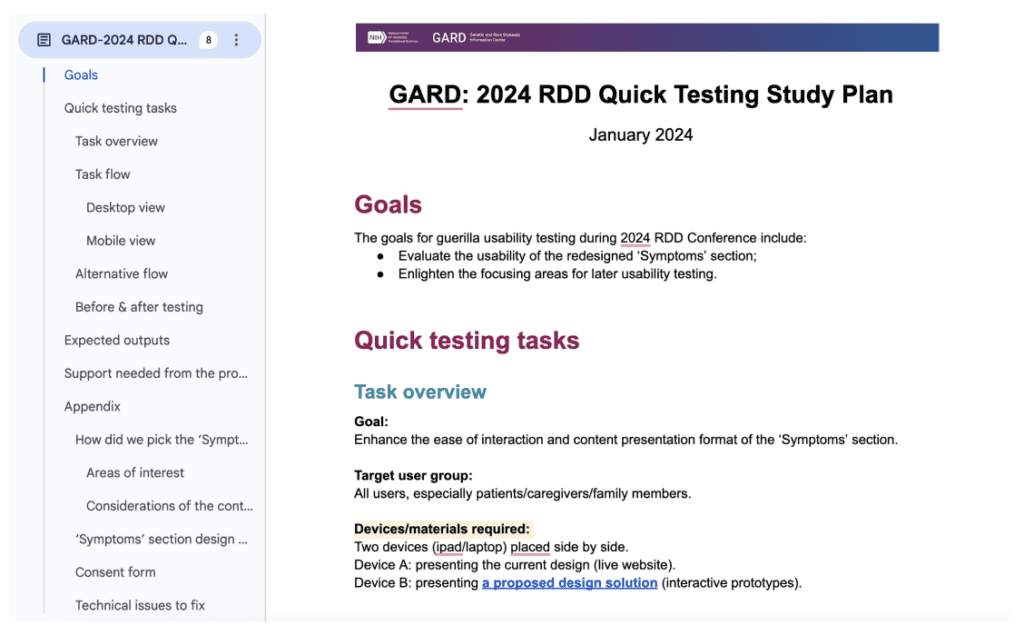 GARD 2024 RDD Quick Testing Study Plan