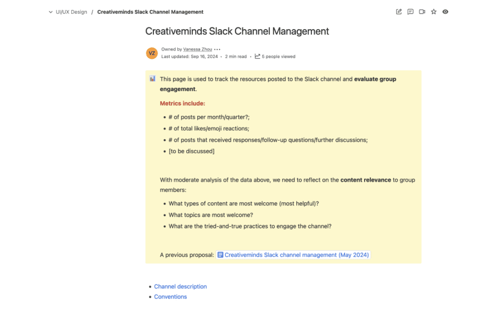 Slack channel management